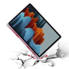 Samsung Galaxy Tab S8+ Plus 12.4'' uyumlu Kılıf Kalem Bölmeli Premium Smart Standlı Tablet Kılıfı Kırmızı