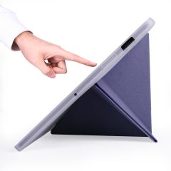 Samsung Galaxy Tab S8+ Plus 12.4'' uyumlu Kılıf Kalem Bölmeli Premium Smart Standlı Tablet Kılıfı Mor