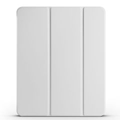 iPad Air 13 M2 2024 uyumlu Kapaklı Kılıf Kalem Bölmeli Standlı Flip Smart Akıllı Kapak Uyku Modlu Gri