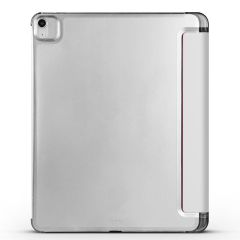 iPad Air 13 M2 2024 uyumlu Kapaklı Kılıf Kalem Bölmeli Standlı Flip Smart Akıllı Kapak Uyku Modlu Gri