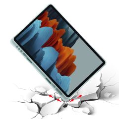 Samsung Galaxy Tab S8+ Plus 12.4'' uyumlu Kılıf Kalem Bölmeli Premium Smart Standlı Tablet Kılıfı Koyu Yeşil
