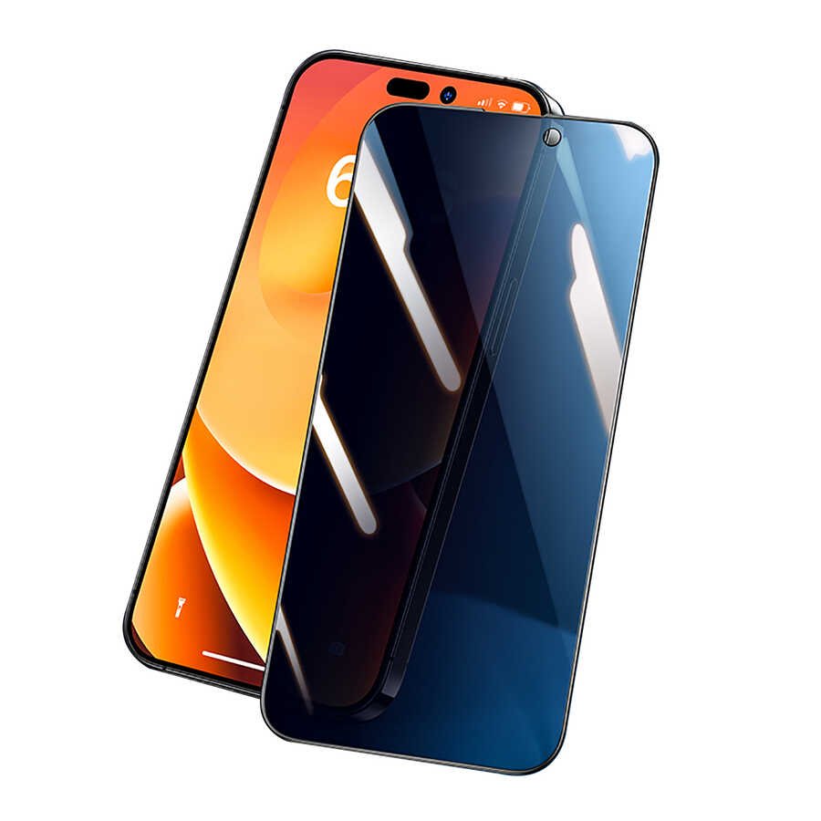 Apple iPhone 14 Pro Benks Yeni Seri V Pro Plus Privacy Hayalet Ekran Koruyucu Siyah