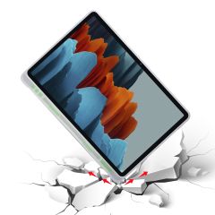 Samsung Galaxy Tab S8+ Plus 12.4'' uyumlu Kılıf Kalem Bölmeli Premium Smart Standlı Tablet Kılıfı Açık Yeşil