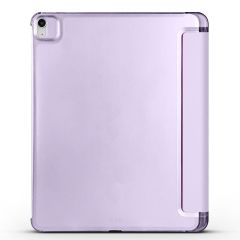 iPad Air 13 M2 2024 uyumlu Kapaklı Kılıf Kalem Bölmeli Standlı Flip Smart Akıllı Kapak Uyku Modlu Lila