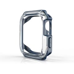 Apple Watch 7 45 mm uyumlu Kasa Koruyucu Spor Tasarım Premium Gövde Koruma (Önü Açık) Lacivert