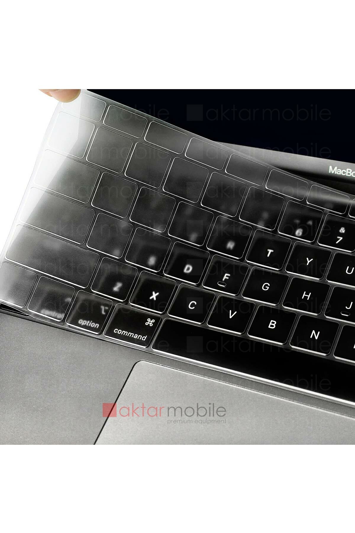 MacBook Air 13 2020 A2179 uyumlu Şeffaf Klavye Koruyucu Türkçe Q Silikon Ped Trasparan