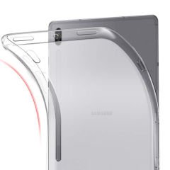 Samsung Galaxy Tab S8 11'' uyumlu Kılıf Silikon Tablet Kılıfı Esnek TPU Kapak Şeffaf