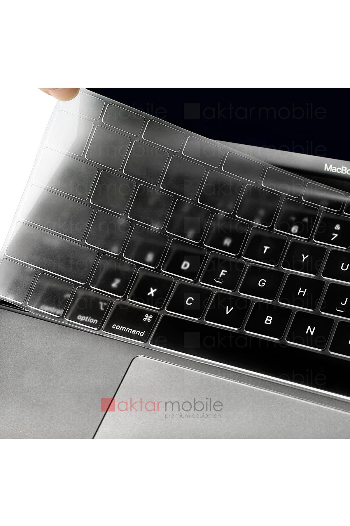 MacBook Air 13 M1 2021 A2337 uyumlu Şeffaf Klavye Koruyucu Türkçe Q Silikon Ped Trasparan