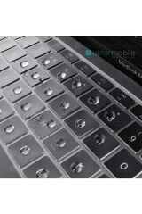 MacBook Air 13 M1 2021 A2337 uyumlu Şeffaf Klavye Koruyucu Türkçe Q Silikon Ped Trasparan