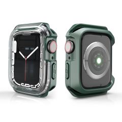 Apple Watch 7 41 mm uyumlu Kasa Koruyucu Spor Tasarım Premium Gövde Koruma (Önü Açık) Koyu Yeşil