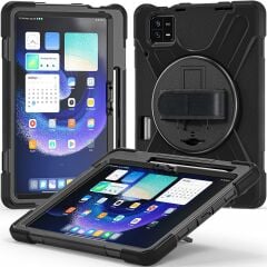 Xiaomi Pad 6 11'' 2023 uyumlu Kılıf Askılı Standlı Defender Üstün Koruma Zırh Tank Tablet Kılıfı