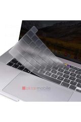MacBook Pro 13 M1 2021 A2338 uyumlu Şeffaf Klavye Koruyucu Türkçe Q Silikon Ped Trasparan