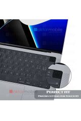 MacBook Pro 14 M1 2021 A2442 uyumlu Şeffaf Klavye Koruyucu Türkçe Q Silikon Ped Trasparan 14.2''