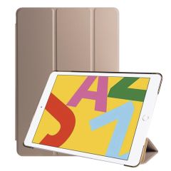 Apple iPad 9. Nesil 2021 10.2'' inc Kılıf Flip Akıllı Kapak Standlı Kılıf Smart Cover Uyku Modlu Gold