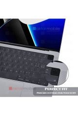MacBook Pro 16 M1 2021 A2485 uyumlu Şeffaf Klavye Koruyucu Türkçe Q Silikon Ped Trasparan 16.2''