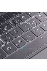 MacBook Air M2 13.6'' 2022 A2681 uyumlu Şeffaf Klavye Koruyucu Türkçe Q Silikon Ped Trasparan