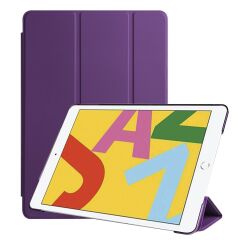 Apple iPad 9. Nesil 2021 10.2'' inc Kılıf Flip Akıllı Kapak Standlı Kılıf Smart Cover Uyku Modlu Mor