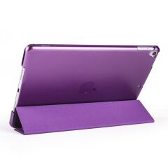 Apple iPad 9. Nesil 2021 10.2'' inc Kılıf Flip Akıllı Kapak Standlı Kılıf Smart Cover Uyku Modlu Mor