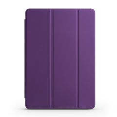 Apple iPad 9. Nesil 2021 10.2'' inc Kılıf Flip Akıllı Kapak Standlı Kılıf Smart Cover Uyku Modlu Mor