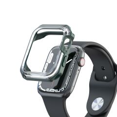 Apple Watch 6 SE 5 4 44 mm uyumlu Kasa Koruyucu Spor Tasarım Premium Gövde Koruma (Önü Açık) Koyu Yeşil