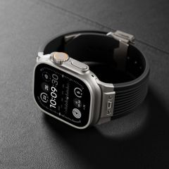Apple Watch 6 5 4 3 2 1 SE 42 44 mm uyumlu Çelilk Aksamlı Silikon Kordon Luxury Premium Kayış
