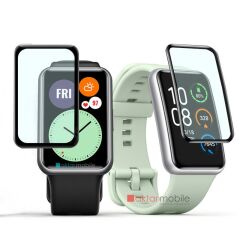 Huawei Watch Fit 2 uyumlu Ekran Koruyucu 3D Tam Kapatan Kavisli PPMA Nano Cam