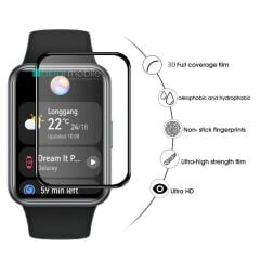 Huawei Watch Fit 2 uyumlu Ekran Koruyucu 3D Tam Kapatan Kavisli PPMA Nano Cam