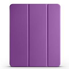 iPad Air 11 M2 2024 uyumlu Kapaklı Kılıf Kalem Bölmeli Standlı Flip Smart Akıllı Kapak Uyku Modlu Mor