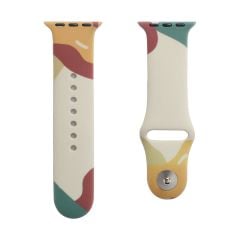 Apple Watch 10 42 mm uyumlu Silikon Kordon Soft Yüzey Spor Morandi Kayış