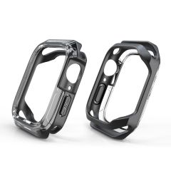 Apple Watch 6 SE 5 4 44 mm uyumlu Kasa Koruyucu Spor Tasarım Premium Gövde Koruma (Önü Açık) Siyah
