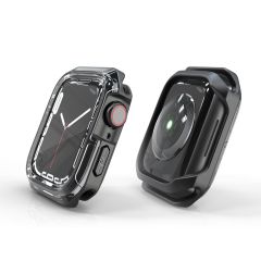 Apple Watch 6 SE 5 4 44 mm uyumlu Kasa Koruyucu Spor Tasarım Premium Gövde Koruma (Önü Açık) Siyah