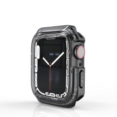 Apple Watch 6 SE 5 4 44 mm uyumlu Kasa Koruyucu Spor Tasarım Premium Gövde Koruma (Önü Açık) Siyah