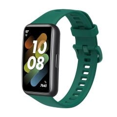 Huawei Band 7 uyumlu Silikon Kordon Premium Spor Kayış Tam Uyumlu Pim Tasarımı
