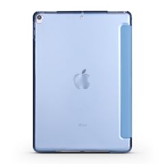 Apple iPad 9. Nesil 2021 10.2'' inc Kılıf Flip Akıllı Kapak Standlı Kılıf Smart Cover Uyku Modlu Mavi