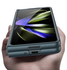 Samsung Galaxy Z Fold 5 Kılıf Premium Kapak Kamera Korumalı Tam Uyumlu Mat Tasarım İnce Yapılı Koyu Yeşil