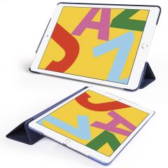 Apple iPad 9. Nesil 2021 10.2'' inc Kılıf Flip Akıllı Kapak Standlı Kılıf Smart Cover Uyku Modlu Lacivert