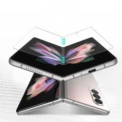 Samsung Galaxy Z Fold 4 Ekran Koruyucu Ön & Arka Koruma TPU Esnek Ekran ve Kasa Koruyucu