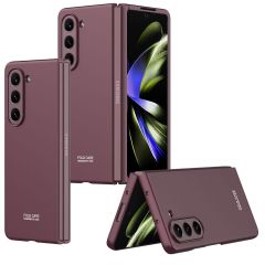 Samsung Galaxy Z Fold 5 Kılıf Premium Kapak Kamera Korumalı Tam Uyumlu Mat Tasarım İnce Yapılı Mürdüm