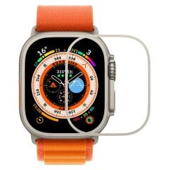 Apple Watch Ultra 49 mm uyumlu Metal Ekran Çerçevesi Kenar Koruyucu Çerçeve