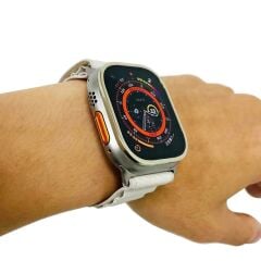Apple Watch Ultra 49 mm uyumlu Metal Ekran Çerçevesi Kenar Koruyucu Çerçeve