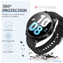 Galaxy Watch 5 44 mm Ekran Koruyucu & Kasa Koruma Yumuşak Silikon 360° Full Body Darbe Emici