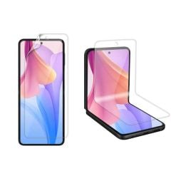 Samsung Galaxy Z Flip 4 Ekran Koruyucu Ön & Arka Koruma TPU Esnek Ekran ve Kasa Koruyucu