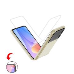 Samsung Galaxy Z Flip 4 Ekran Koruyucu Ön & Arka Koruma TPU Esnek Ekran ve Kasa Koruyucu