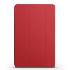 Xiaomi Mi Pad 5 Uyumlu Kılıf Flip Akıllı Kapak Standlı Kılıf Smart Cover Uyku Modlu Kırmızı
