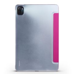 Xiaomi Mi Pad 5 Uyumlu Kılıf Flip Akıllı Kapak Standlı Kılıf Smart Cover Uyku Modlu Pembe