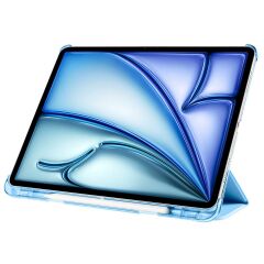 iPad Air 4. 5. Nesil 10.9'' uyumlu Kapaklı Kılıf Kalem Bölmeli Standlı Smart Akıllı Kapak Uyku Modlu Mavi