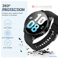 Galaxy Watch 5 40 mm Ekran Koruyucu & Kasa Koruma Yumuşak Silikon 360° Full Body Darbe Emici