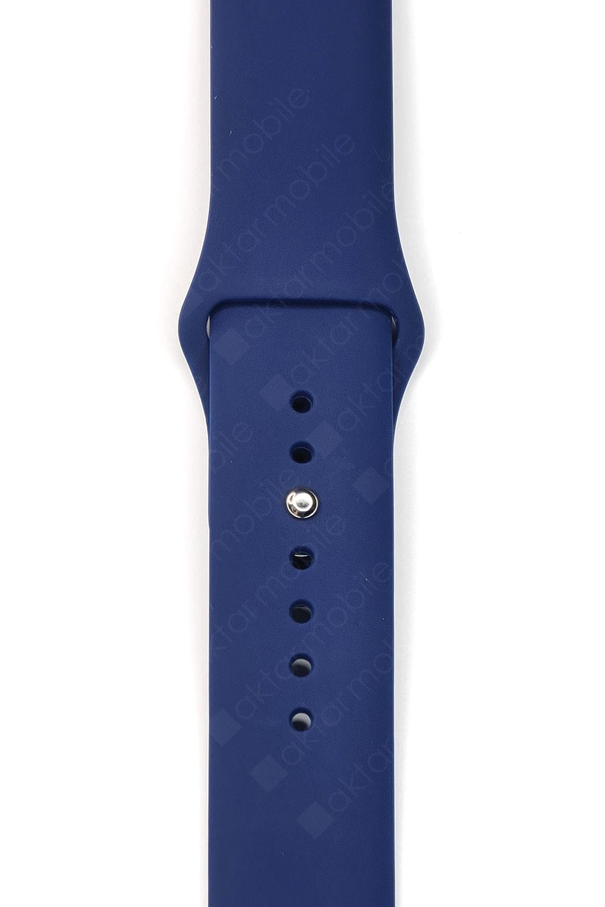 Huawei Watch GT 3 SE 46 mm Uyumlu Silikon Kordon Premium Spor Kayış Jel Silikon Spor Kordon Lacivert