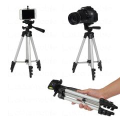 102 cm Yükseklik Ayarlı Tripod & Taşıma Çantası & Telefon Tutucu - 4 Kademeli - 1,5 kg Kapasite