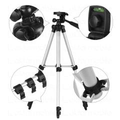 102 cm Yükseklik Ayarlı Tripod & Taşıma Çantası & Telefon Tutucu - 4 Kademeli - 1,5 kg Kapasite